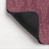 Gestrooide Bloemige Silhouet Botanisch | Diep Bord Muismat (Hoek)