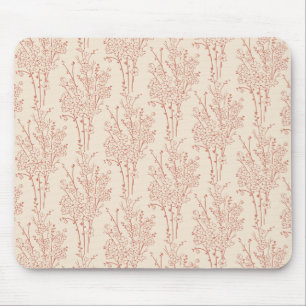 Gestrooide Bloemige Silhouet Botanisch   Warm Zand Muismat