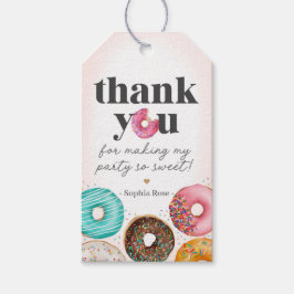 Gestrooide Donut Baby Shower Verjaardagsfeest Favo Cadeaulabel