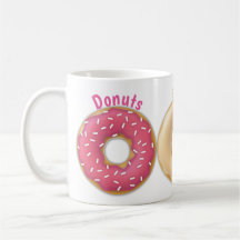 Gestrooide donuts roze, chocolade, esdoorn, vanill