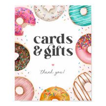 Gestrooide Donuts Verjaardagskaarten en Cadeaubord