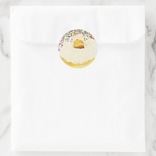 Gestrooide Frosted Doughnut Stickers (Tas)