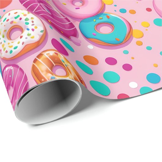 Gestrooide lekkernijen donut inpakpapier (Rol Hoek)