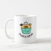Gestrooide Pupcake Puppy Cupcake Pun Koffiemok (Links)