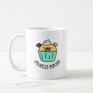 Gestrooide Pupcake Puppy Cupcake Pun Koffiemok