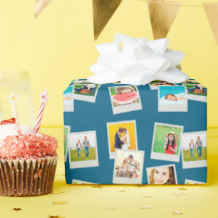 Gestrooide Snapshots Aangepaste Foto Cadeaupapier