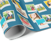 Gestrooide Snapshots Aangepaste Foto Cadeaupapier (Rol Hoek)