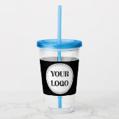 Gestroomlijnd, eigentijds, gepolijst en aanpasbaar acryl drinkbeker (Voorkant)