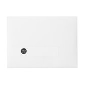 Gestroomlijnd, eigentijds, gepolijst en aanpasbaar adreslabel wikkel (Voorkant)