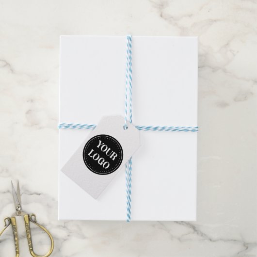 Gestroomlijnd, eigentijds, gepolijst en aanpasbaar cadeaulabel (Met Touw)