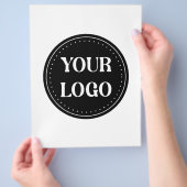 Gestroomlijnd, eigentijds, gepolijst en aanpasbaar flyer (Hand)