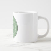 Gestroomlijnd, eigentijds, gepolijst en aanpasbaar grote koffiekop (Rechts)