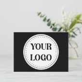 Gestroomlijnd, eigentijds, gepolijst en aanpasbaar informatiekaartje (Staand voorkant)