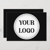 Gestroomlijnd, eigentijds, gepolijst en aanpasbaar informatiekaartje (Voorkant / Achterkant)