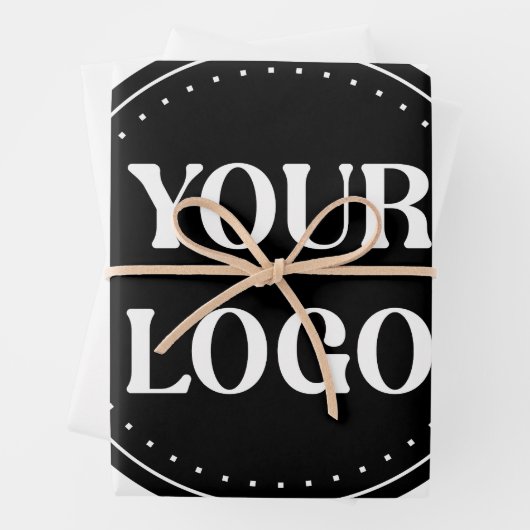 Gestroomlijnd, eigentijds, gepolijst en aanpasbaar inpakpapier vel (In situ)