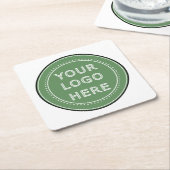 Gestroomlijnd, eigentijds, gepolijst en aanpasbaar kartonnen onderzetters (Schuin)