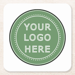 Gestroomlijnd, eigentijds, gepolijst en aanpasbaar kartonnen onderzetters