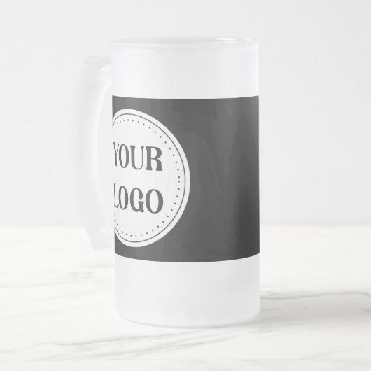 Gestroomlijnd, eigentijds, gepolijst en aanpasbaar matglas bierpul (Voorkant links)