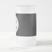 Gestroomlijnd, eigentijds, gepolijst en aanpasbaar matglas bierpul (Center)