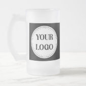 Gestroomlijnd, eigentijds, gepolijst en aanpasbaar matglas bierpul (Links)