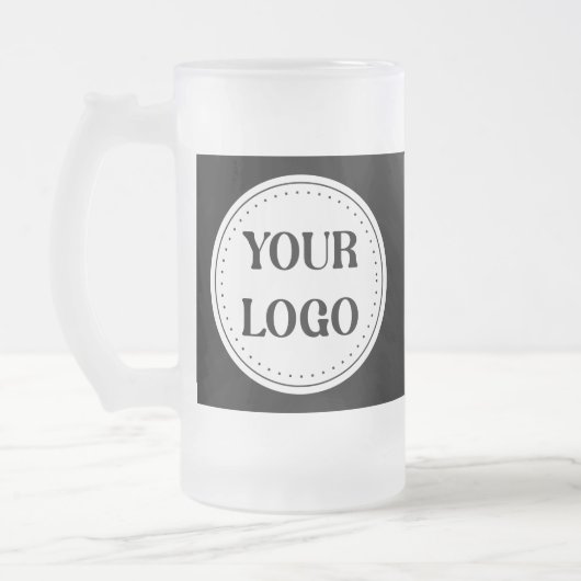 Gestroomlijnd, eigentijds, gepolijst en aanpasbaar matglas bierpul (Links)