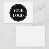 Gestroomlijnd, eigentijds, gepolijst en aanpasbaar plaatskaartje (Voorkant / Achterkant)