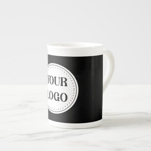 Gestroomlijnd, eigentijds, gepolijst en aanpasbaar porselein kop (Voorkant rechts)