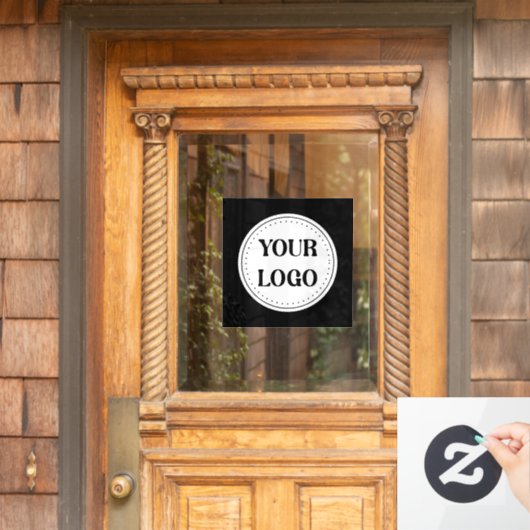 Gestroomlijnd, eigentijds, gepolijst en aanpasbaar raamsticker (Huis Deur)