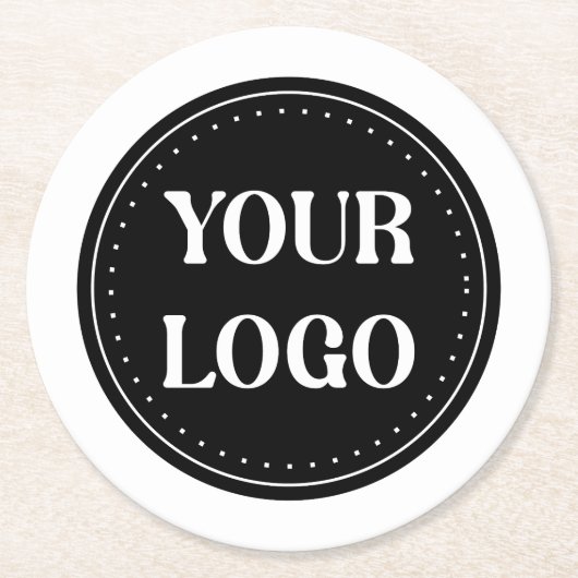 Gestroomlijnd, eigentijds, gepolijst en aanpasbaar ronde kartonnen onderzetter (Voorkant)