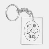 Gestroomlijnd, eigentijds, gepolijst en aanpasbaar sleutelhanger (Voorkant Links)