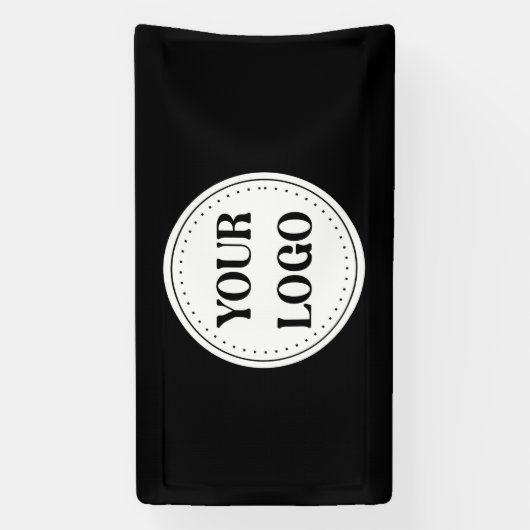 Gestroomlijnd, eigentijds, gepolijst en aanpasbaar spandoek (Verticaal)