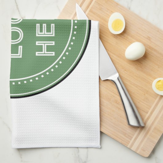 Gestroomlijnd, eigentijds, gepolijst en aanpasbaar theedoek (Quarter Fold)