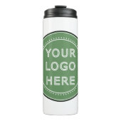 Gestroomlijnd, eigentijds, gepolijst en aanpasbaar thermosbeker (Voorkant)