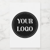 Gestroomlijnd, eigentijds, gepolijst en aanpasbaar voedselcontainer etiket (Enkel label)