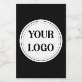 Gestroomlijnd, eigentijds, gepolijst en aanpasbaar voedselcontainer etiket (Enkel label)