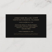 Gestroomlijnd financieel Visitekaartje (Achterkant)