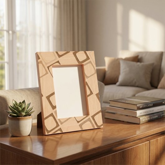 Gestroomlijnd geometrisch patroon met gegraveerd A