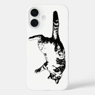 Gestroomlijnd Tabby Outline-Hoesje iPhone 16 Hoesje