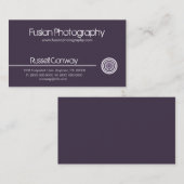 Gestroomlijnd Visitekaartje, Violet Visitekaartje (Voorkant / Achterkant)