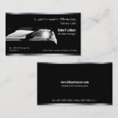 gestroomlijnd zwart luxe visitekaartje (Voorkant / Achterkant)