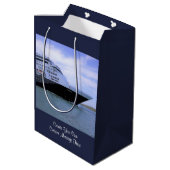 Gestroomlijnde, aangepaste verzenddoos medium cadeauzakje (Achterkant Gekanteld)