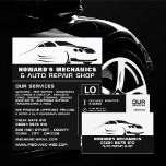 Gestroomlijnde auto Logo Auto Mechanic & Reparatie Flyer<br><div class="desc">Slanke auto Logo,  auto monteur & reparaties Adverteren flyers door de Visitekaartje Store.</div>