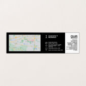 Gestroomlijnde auto Logo, auto monteur & reparatie Visitekaartje (Binnenkant ongevouwen)