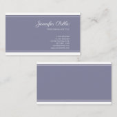 Gestroomlijnde Elegante Kleur Professioneel Modern Visitekaartje (Voorkant / Achterkant)