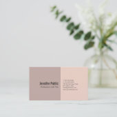 Gestroomlijnde Elegante Kleuren Professioneel Mode Visitekaartje (Staand voorkant)