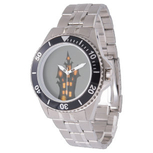 Gestroomlijnde en enge Halloween RVS Armband Horloge
