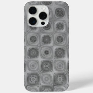 Gestroomlijnde grijze werveling iPhone 15 pro max hoesje