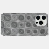 Gestroomlijnde grijze werveling Case-Mate iPhone case (Achterkant (horizontaal))