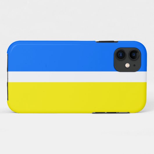 Gestroomlijnde heldere nautische gele blauwe witte Case-Mate iPhone case (Achterkant (horizontaal))