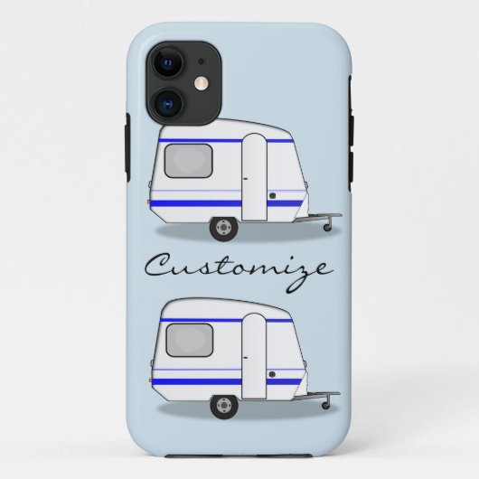 Gestroomlijnde kleine oplegger zigeunercaravan Case-Mate iPhone case (Achterkant)